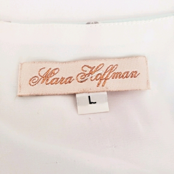 *Last Chance* Mara Hoffman Sleeveless Silk Dress Geometric Retro Large - Picture 9 of 12